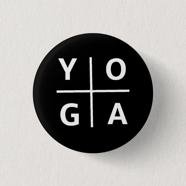 Badge Rond 2,50 Cm Yoga (Devant)
