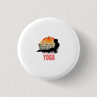 Badge Rond 2,50 Cm Yoga : Embrassez le flux