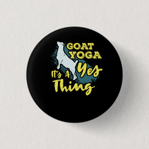 Badge Rond 2,50 Cm Yoga Goat Goatyoga