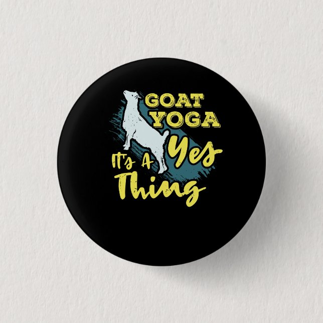 Badge Rond 2,50 Cm Yoga Goat Goatyoga (Devant)