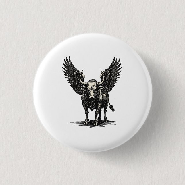 Badge Rond 2,50 Cm Zagan Déchaîné (Devant)