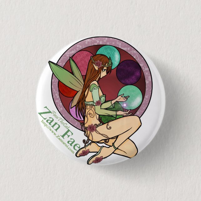 Badge Rond 2,50 Cm Zan Fae (#2) (Devant)