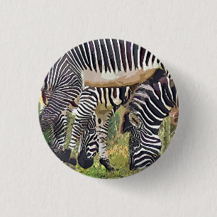 BADGE ROND 2,50 CM ZEBRAS