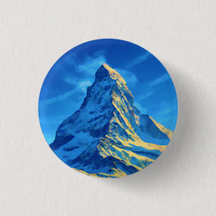 Badge Rond 2,50 Cm Zematt Matterhorn Suisse