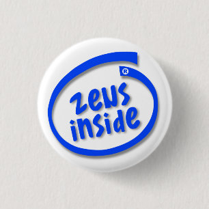 Badge Rond 2,50 Cm Zeus à l'intérieur