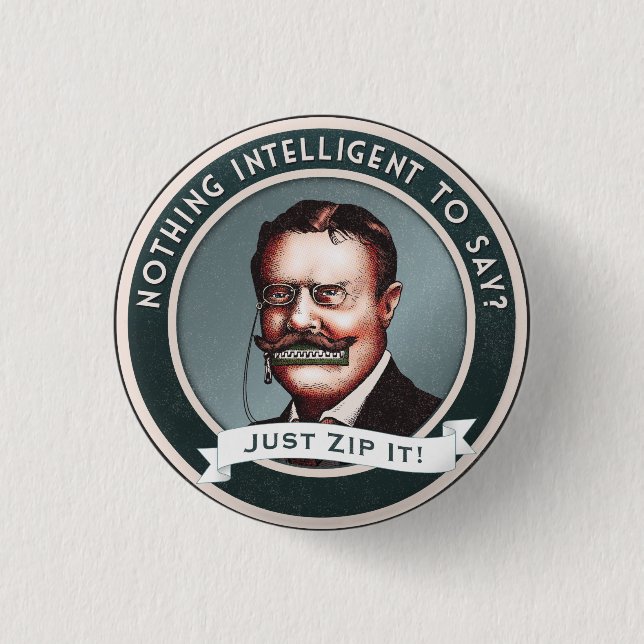 Badge Rond 2,50 Cm Zip It (Devant)