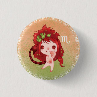 Badge Rond 2,50 Cm Zodiac scorpion scorpio