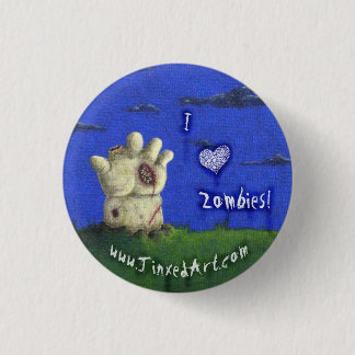Badge Rond 2,50 Cm Zombis du ♥ I ! bouton