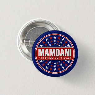 Badge Rond 2,50 Cm Zorhan Mamdami Président 2028