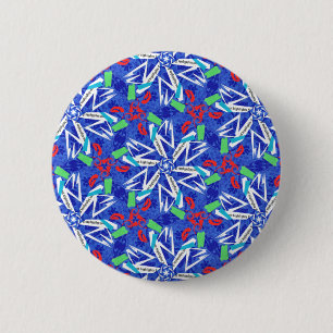 Badge Rond 5 Cm С flocons de neige