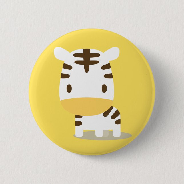 BADGE ROND 5 CM アニマルシマウマ缶バッジ (Devant)