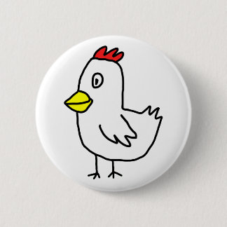 BADGE ROND 5 CM ニワトリ