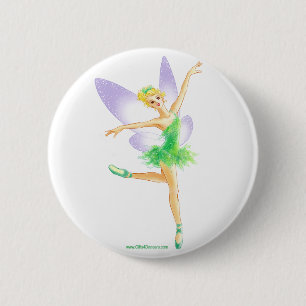 BADGE ROND 5 CM バレエフェアリー