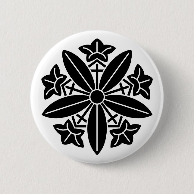 BADGE ROND 5 CM 久 我 竜 胆 車 缶 ジ (Devant)