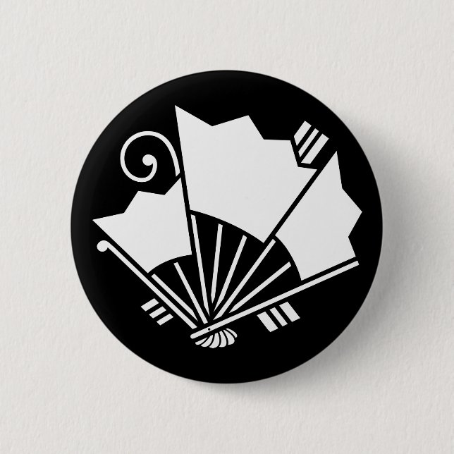 BADGE ROND 5 CM 揚羽扇蝶 (Devant)