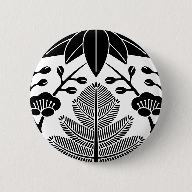 BADGE ROND 5 CM 松竹梅 (Devant)