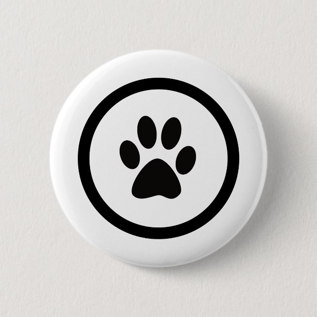 BADGE ROND 5 CM 猫の手紋 (Devant)