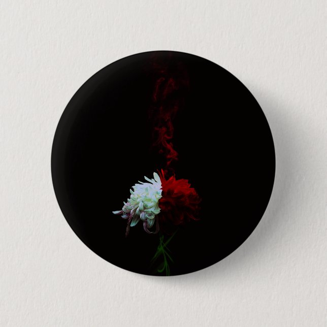 Badge Rond 5 Cm 菊一凛-Chrysanthemum- (Devant)