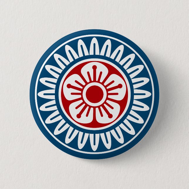 BADGE ROND 5 CM 麻雀牌 1筒 イーピン_ロゴのみ-01 (Devant)