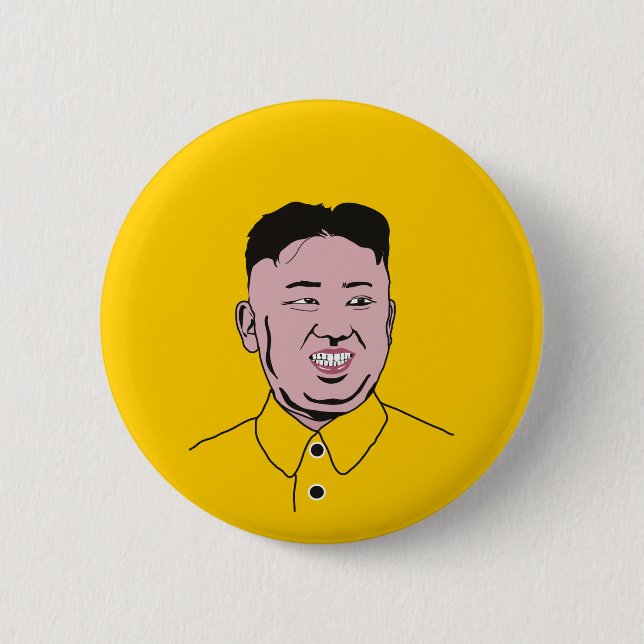 Badge Rond 5 Cm 김정은 du Jong-ONU | de Kim (Devant)