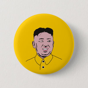 Badge Rond 5 Cm 김정은 du Jong-ONU   de Kim