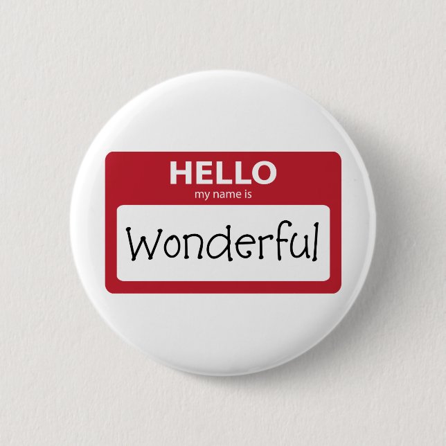 Badge Rond 5 Cm 001 merveilleux (Devant)