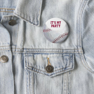 Badge Rond 5 Cm 02of12 Anniversaire de baseball sur mesure