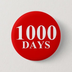 Badge Rond 5 Cm 1000 jours