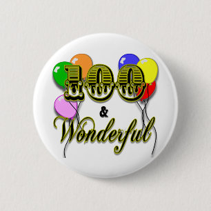 Badge Rond 5 Cm 100 et cadeaux et habillement d'anniversaire