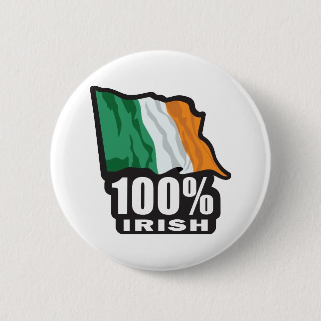 BADGE ROND 5 CM 100%-IRLANDAIS (Devant)