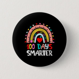 Badge Rond 5 Cm 100 Jours Arc-en-ciel intelligent 100e Jour d'ense
