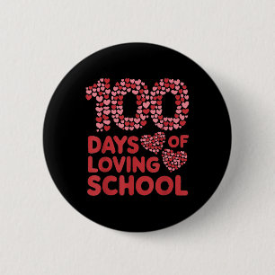 Badge Rond 5 Cm 100 Jours D'Amour Enseignante Femmes 100e Jour