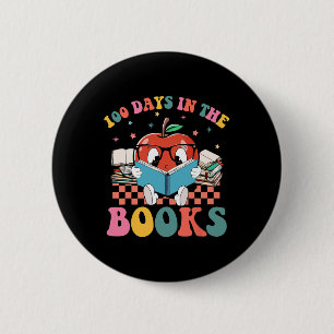 Badge Rond 5 Cm 100 jours dans les livres enseignant la lecture 10