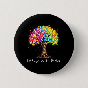 Badge Rond 5 Cm 100 jours dans les livres enseignant la lecture 10