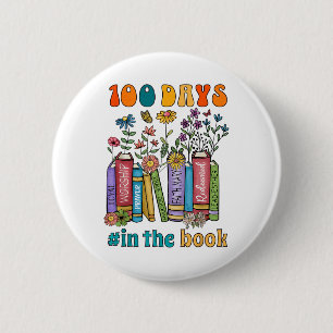 Badge Rond 5 Cm 100 Jours Dans Les Livres Enseignant Vie École Cad