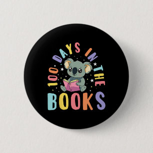 Badge Rond 5 Cm 100 Jours Dans Les Livres Koala Lecture 100ème Jou