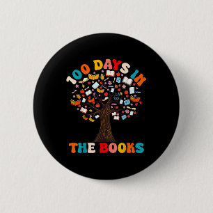 Badge Rond 5 Cm 100 Jours Dans Les Livres Lecture Enseignant 100èm