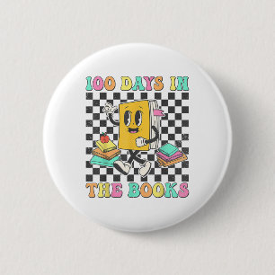 Badge Rond 5 Cm 100 Jours Dans Les Livres Lecture Enseignant 100èm