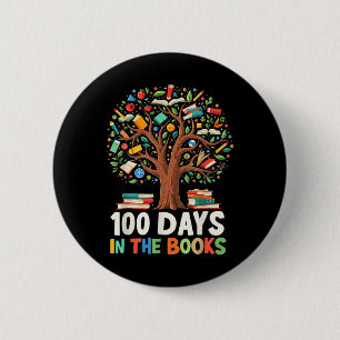 Badge Rond 5 Cm 100 Jours Dans Les Livres Lecture Enseignant 100èm