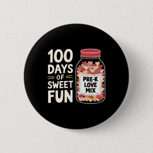 Badge Rond 5 Cm 100 Jours De Fun Sucré Mignonne Enseignante De Fil