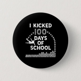 Badge Rond 5 Cm 100 Jours De Soccer Enfants 100E Jour De