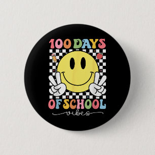 Badge Rond 5 Cm 100 Jours De Vibes Scolaires Mignonne Sourire Visa