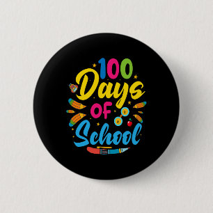 Badge Rond 5 Cm 100 Jours D'École 100E Jour D'École