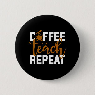 Badge Rond 5 Cm 100 jours d'école amateur de café 100e jour d'écol