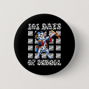 Badge Rond 5 Cm 100 Jours D'École Chien Dalmatien 100 Jours Plus I