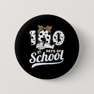 Badge Rond 5 Cm 100 Jours D'École Dalmatienne Chien Garçons Filles