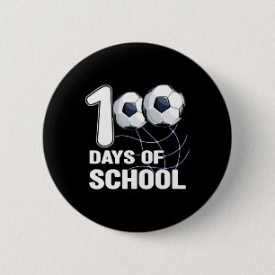Badge Rond 5 Cm 100 Jours D'école Entraîneur De Football Football 