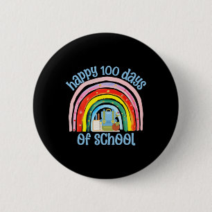 Badge Rond 5 Cm 100 jours d'école, Filles de l'ère du 100e jour d'