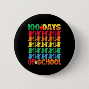 Badge Rond 5 Cm 100 Jours D'École Joyeux 100E Jour D'Enseignement