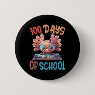 Badge Rond 5 Cm 100 Jours D'École Mer Axolotl 100E Jour De